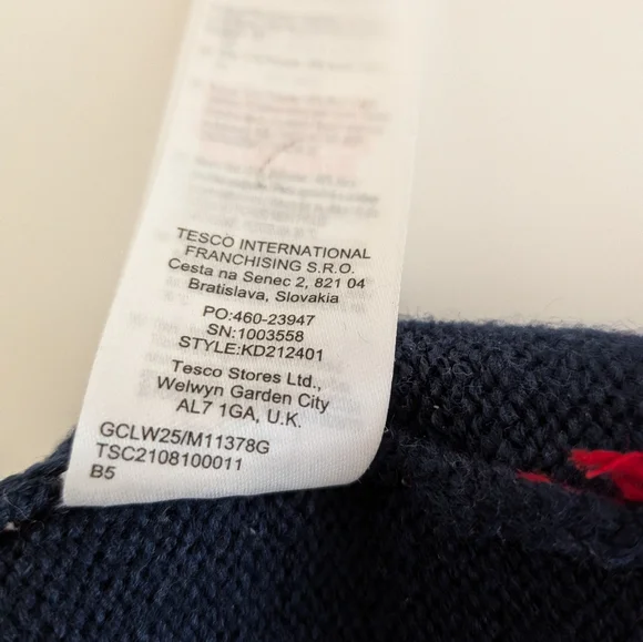 F&F Colorful Striped Kids Beanie with Pom Pom - Picture 3 of 5